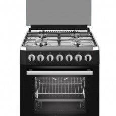 Wiggo Serie 5 60 cm Zwart RVS gasfornuis electrische oven