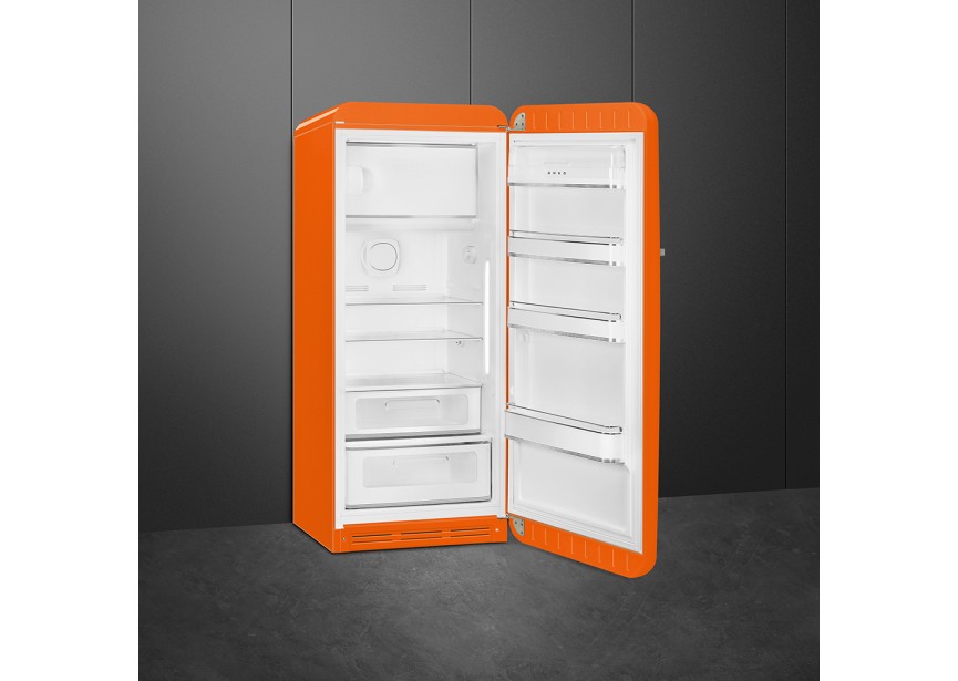 Smeg FAB28ROR5 153cm 270L Retro Oranje koelkast vriesvak