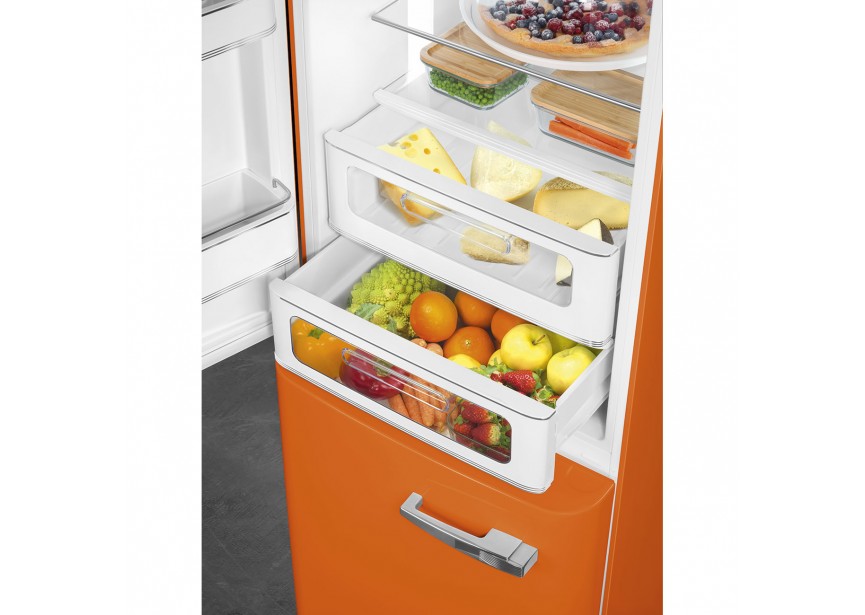 Smeg FAB32LOR5 Retro Oranje koel vries combinatie