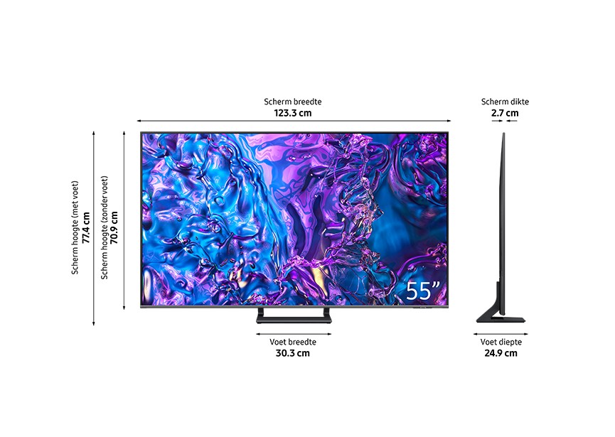 Samsung QE55Q77D 55 140 cm 100 Hz QLED 4K UHD TV 2024