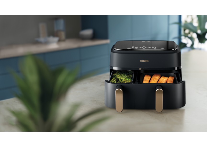 Philips NA352/04 Duo Rapid Airfryer Kleine/Grote lade Rekje