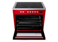 Wiggo WIO-E921A(RX) 90 cm Rood RVS Luxe Inductiefornuis